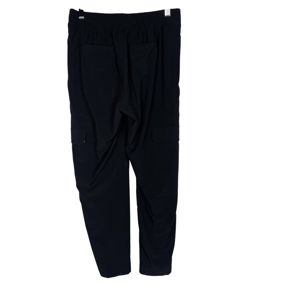 Athleta 6 Black Chelsea Cargo Lined Pants Jogger Woven Stretch Featherweight